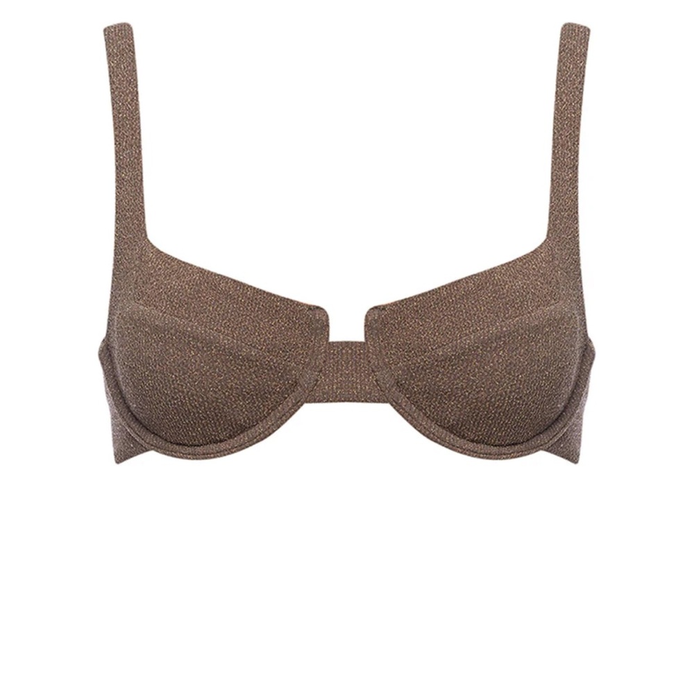 Vetchy NWT bikini gold Top large, bottom medium